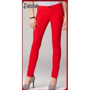 Calvin Klein red legging jeans